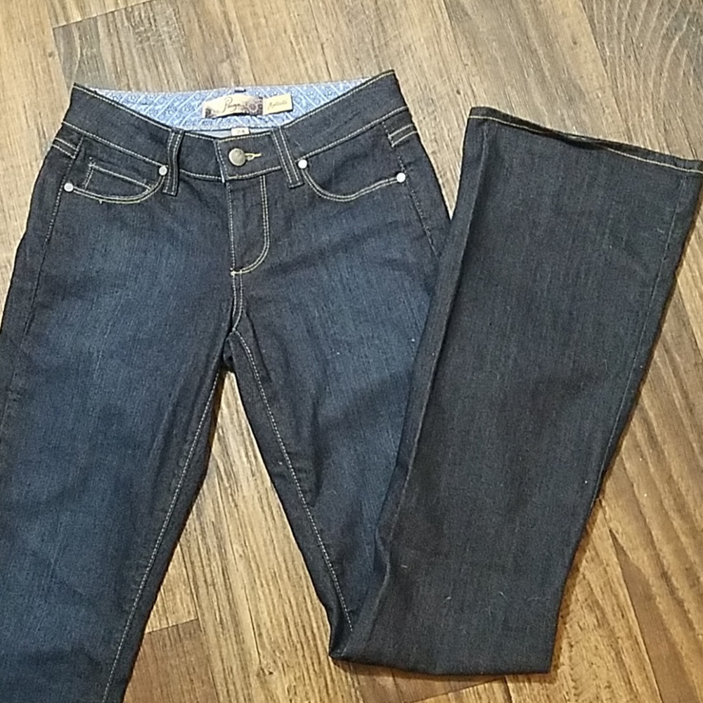 Paige size 24 Montecito Dark Wash Boot cut jeans - Picture 2 of 7